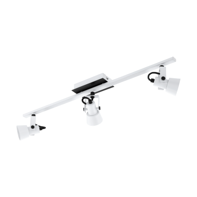 EGLO Trillo - Spot - 3-Lichts - Wit/Zwart - GU10 - 400 Lumen - 5W