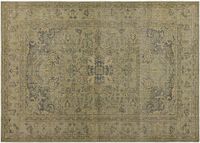 LOBERON Vloerkleed Marouan grijs/geel/groen Wol/Katoen 140x200 cm