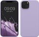 kwmobile telefoonhoesje geschikt voor Apple iPhone 14 - Hoesje met siliconen coating - Smartphone case in lavendel