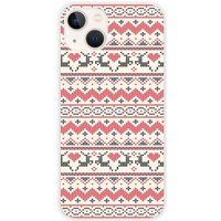 1001 coques Apple iPhone 13 Siliconen hoesje Rendier Kersttrui