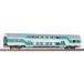 Piko H0 53116 – Voiture à deux niveaux DBuz 747.3 – Vert menthe – DR
