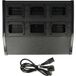 vhbw chargeur multiple compatible avec batteries de talkie-walkie Kenwood TK-2307M, TK-3200LP, TK-3202, TK-3200, TK-290, TK-280, TK-3201 - station de charge, 8,4 V