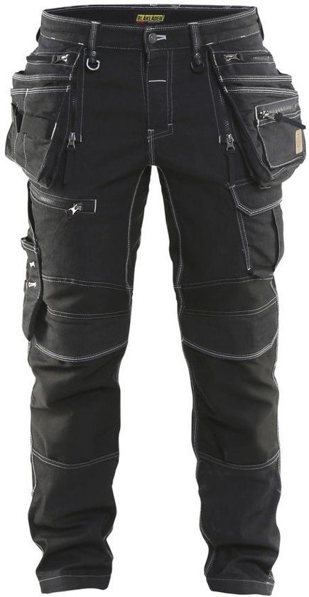 Blåkläder Blaklader Werkbroek Denim stretch X1900 zwart - maat C46