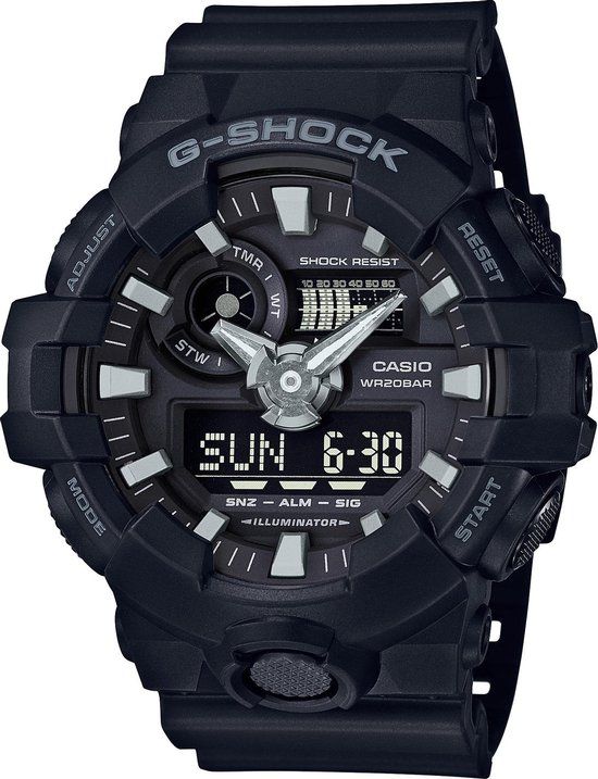 Casio G-Shock Classic GA-700-1BER Herenhorloge Zwart 53 mm
