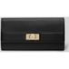 TOMMY HILFIGER Portefeuille 'Modern TH Monogram Turn Lock' noir