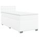 VidaXL Boxspring met matras, kunstleer, wit, 80x200 cm