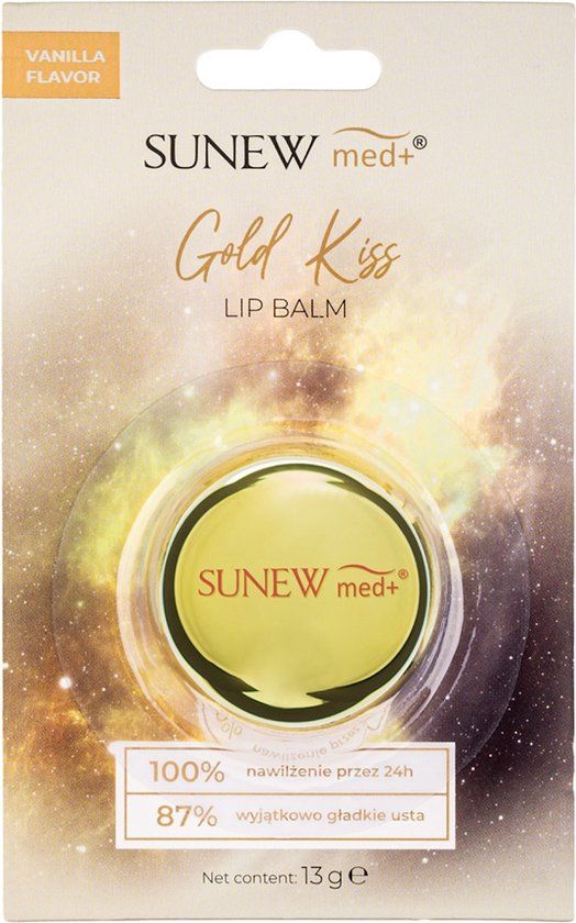 SUNEWMED Gold Kiss Lip Balm balsam nawilżająco-wygładzający do ust Wanilia 13g
