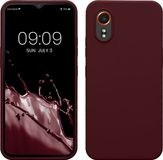 kwmobile telefoonhoesje geschikt voor Samsung Galaxy Xcover7 - Hoesje met siliconen coating - Smartphone case in bordeaux-violet
