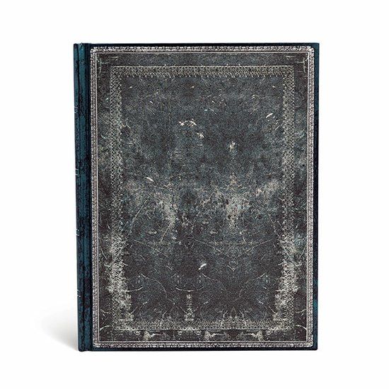 Carnet Paperblanks Old Leather Midnight Steel Ultra - Gelinieerd