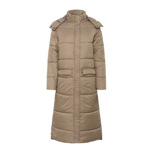 Cream winterjas beige