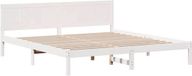 vidaXL Bedframe Wit Massief Grenenhout 180 x 200 cm