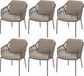 4 Seasons Outdoor Capalbio dining tuinstoel terre set van 6