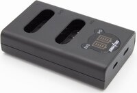 ChiliPower Nikon EN-EL23 dubbellader voor 2 camera accu's (tegelijk) - Zwart