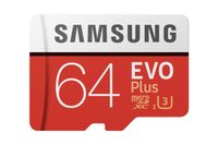 Samsung EVO Plus 64GB microSDXC - Class 10, UHS-I, U1