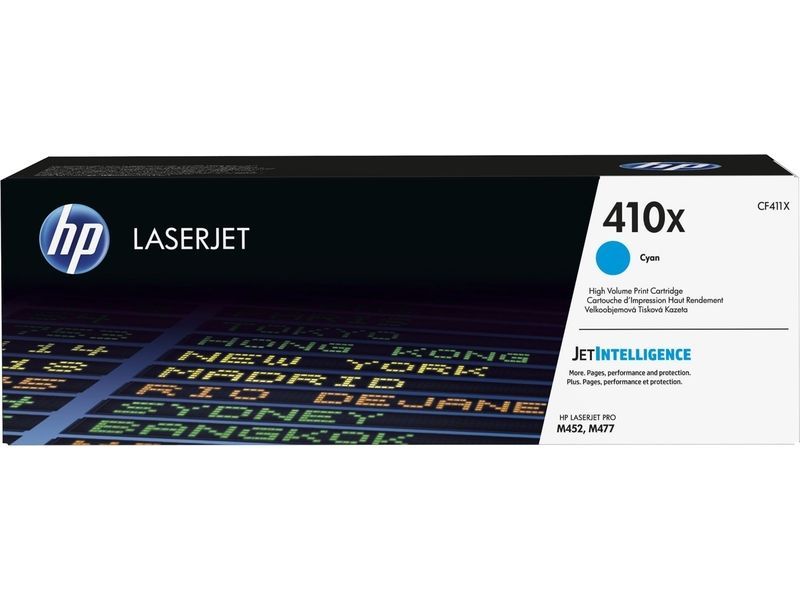 HP 410X (CF411X) toner cyaan hoge capaciteit (origineel)