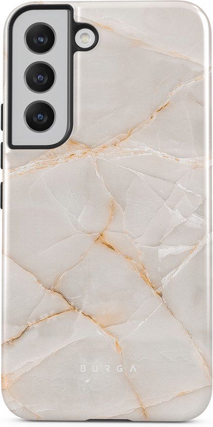 BURGA Telefoonhoesje voor Samsung Galaxy S22 - Schokbestendige Hardcase Hoesje - Vanilla Sand