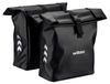 Sacoche double pour porte-bagages - 48 litres - Cuir polyuréthane hydrofuge - 30 x 14 x 57 cm