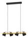 EGLO connect.z Hornwood-Z Lampe suspendue - 78 cm - Noir|Brun - Lumière RVB et blanche réglable - Dimmable - Zigbee