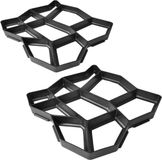 vidaXL Mal voor tuinpad 42 x 42 x 4 cm set van 2
