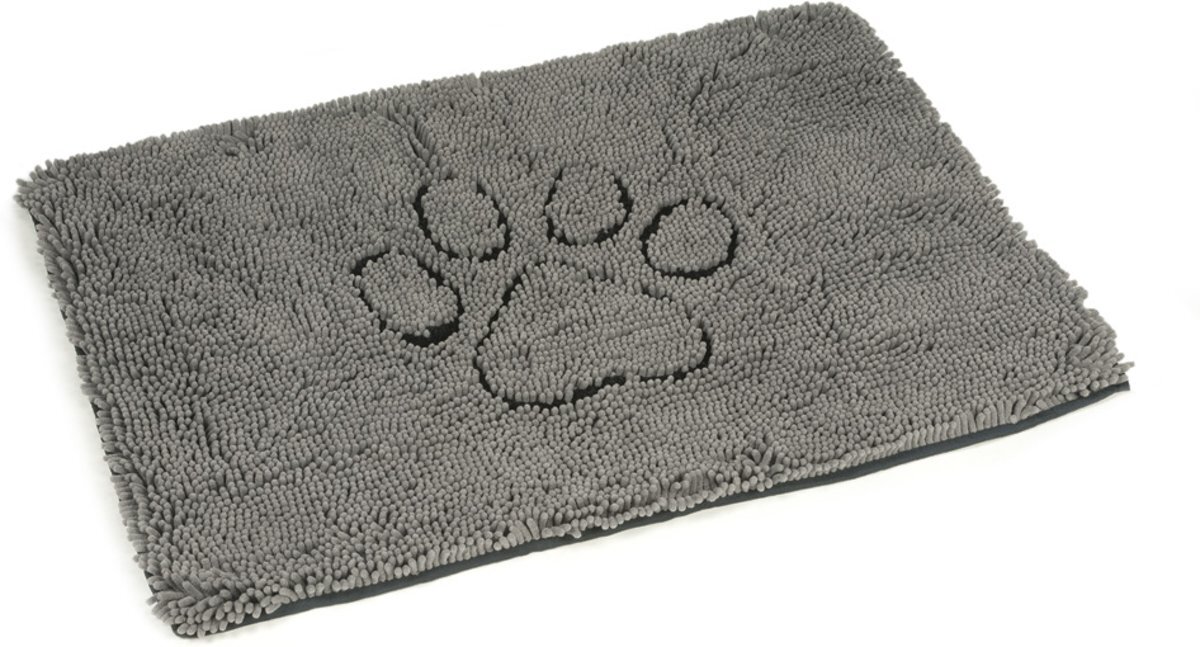 Dog Gone Smart Dirty Dog - Droogloopmat Hond - Grijs - 88x68 cm