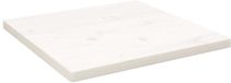 vidaXL Tafelblad vierkant 60x60x2,5 cm massief grenenhout wit