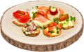 5Five Planche à servir aliments/en-cas - rondin de bois - avec écorce - Dia 28 cm - rond - plateau