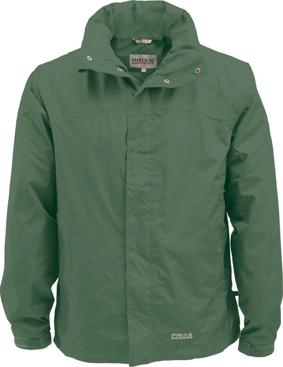 Pro-X Elements Regenjas Heren Polyester Donkergroen Maat S