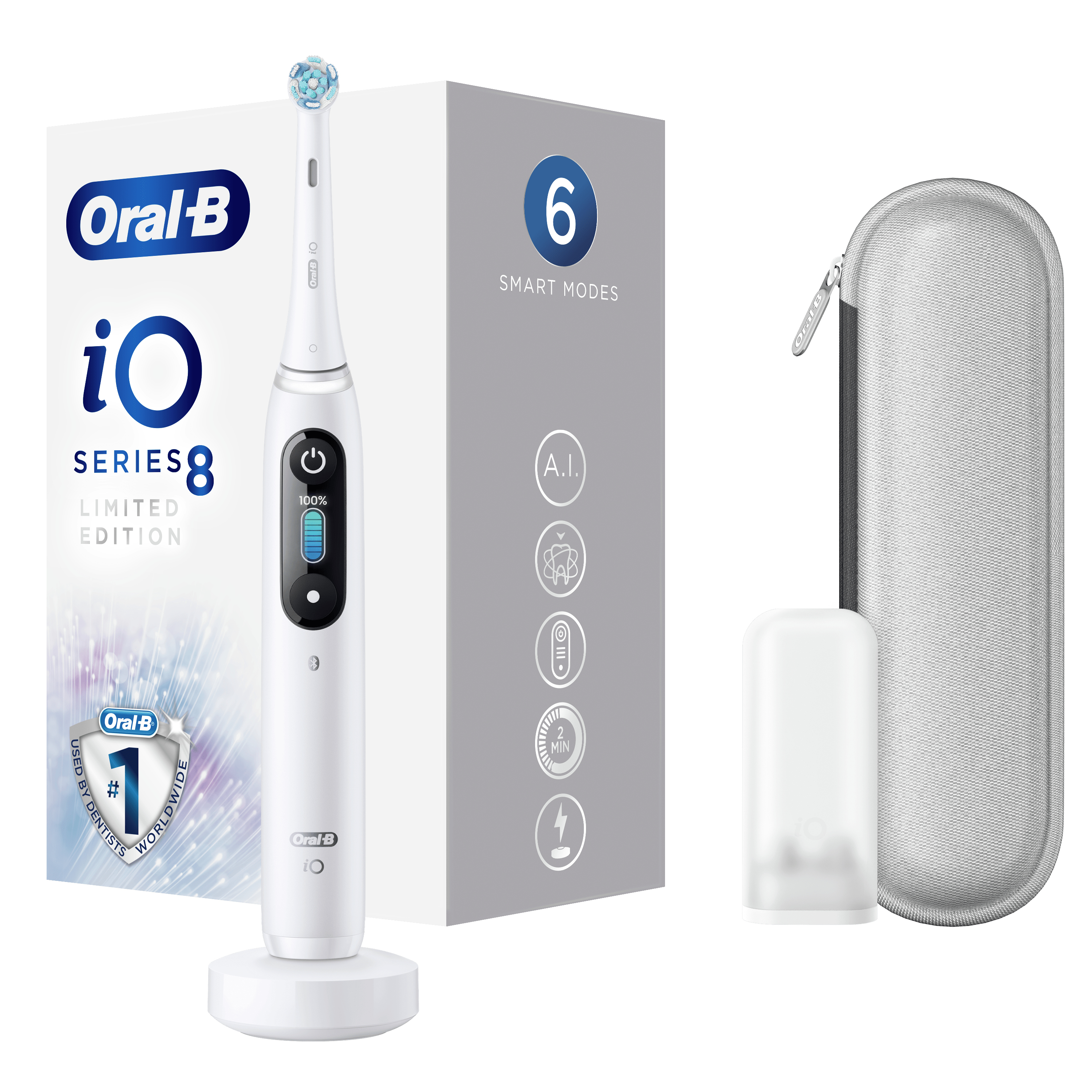 Oral-B Oral-B Limited Edition iO - 8 - White Elektrische Tandenborstel