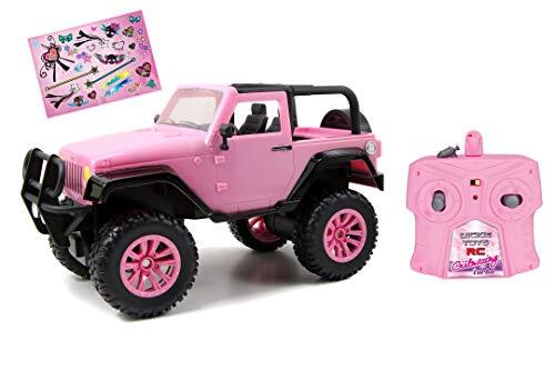 Dickie Toys 251106003,RC Roze Driverz Jeep Wrangler, RTR,Meerkleuren