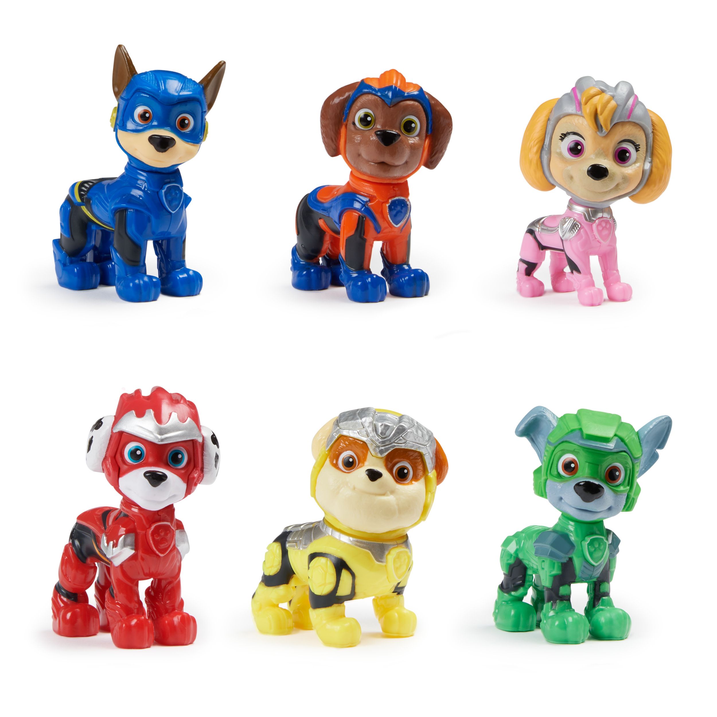 PAW Patrol The Mighty Movie - Figure Set with 6 Collectible Action Figures