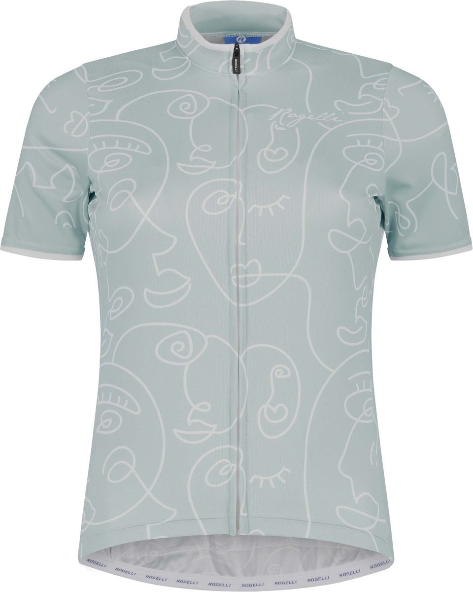 Rogelli Faces Fietsshirt Dames Mint - Maat L