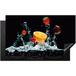 Orange Strawberry Cherry Black Tapis d'induction 91,2x52cm