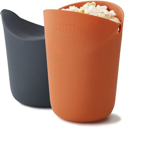 Joseph Joseph M Cuisine Magnetron Popcornmaker - Set van 2 - Oranje/Grijs