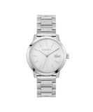 Lacoste LACOSTE.12.12 Metropole Collection Men's Three-Hand Quartz Watch with Silver, Gold, or Black Stainless Steel Bracelet