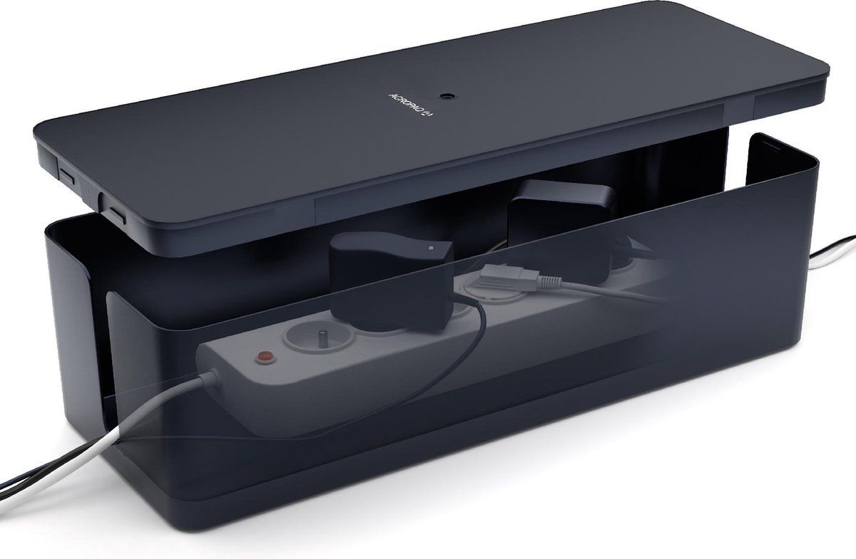 Acropaq Kabelbox - Medium - Zwart - ACM002