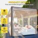 Holland Connections Bâche de toit transparente en PVC, 3x3 mètres, 400g/m², étanche