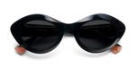 Etnia Barcelona Ampat Lunettes de soleil unisexe noir ovales gris 50mm