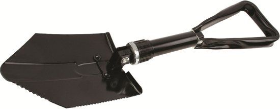 Highlander Opvouwbare Schep - Zwart