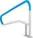 Main courante de piscine Acier inoxydable 55 x 32 pouces avec plaque de base pour spas