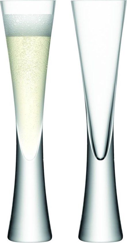 L.S.A. LSA Moya Champagneflutes - Set van 2 Stuks - 170 ml - Transparant
