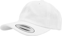 Yupoong Flexfit - Low Profile Cotton Twill Baseball Cap - Unisex - One Size - Wit