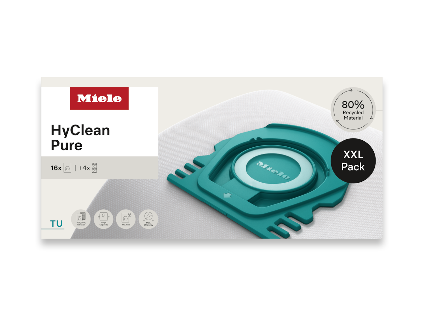 Miele TU HyClean Pure Stofzuigerzakken - XXL - Guard S1 & L1