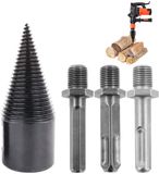 Famanu Houtklover Schroefkegel - 32mm Splijtende Houtkegel met 3 Boorgrepen