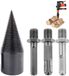 Famanu Houtklover Schroefkegel - 32mm Splijtende Houtkegel met 3 Boorgrepen