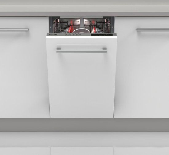 Sharp QWNS14I49EXEU - Volledig integreerbare vaatwasser - 45 cm breed