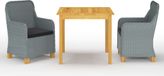 Prolenta Maison Exclusive Tuinset, 3-delig, lichtgrijs