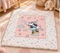 Disney Minnie Mouse Tapis d’Éveil 115 × 115cm Couverture de Jeu Matelassée avec Nuages, Étoiles & Fleurs pour Bébés & Tout-Petits en 100% Pol
