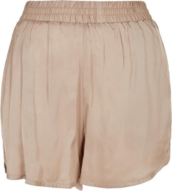 Urban Classics Viscose Satin Resort Shorts - Women's - Creme - Size M