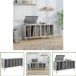 vidaXL Armoire pour disques 100x38x48 cm bois de mélaminé gris béton