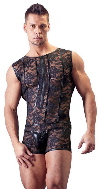 Svenjoyment Netstof Body Met Bloemenpatroon Large - 4024144350070
